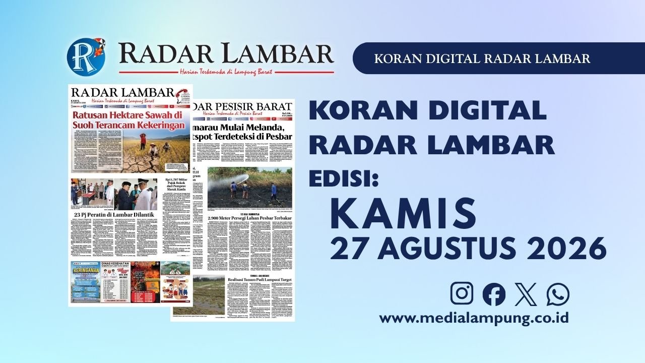 Epaper Radar Lambar Edisi 27 Agustus 2026