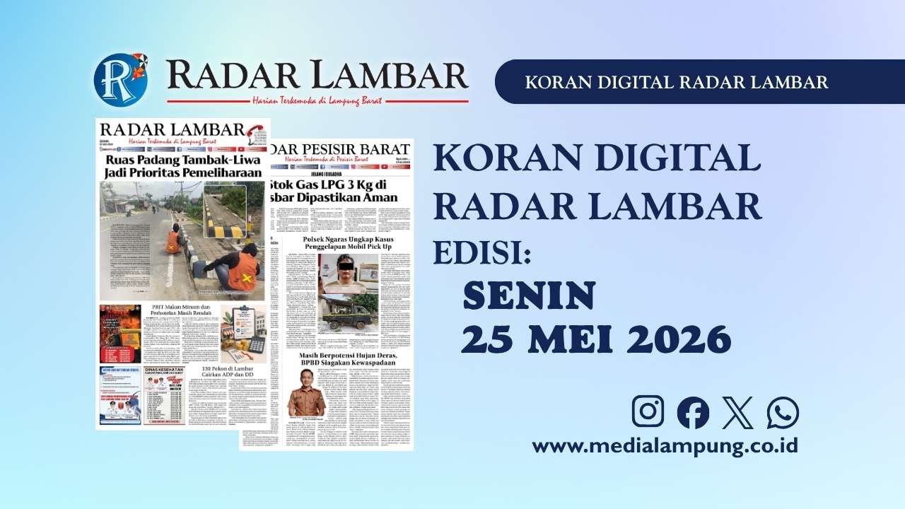 Epaper Radar Lambar Edisi 25 Mei 2026