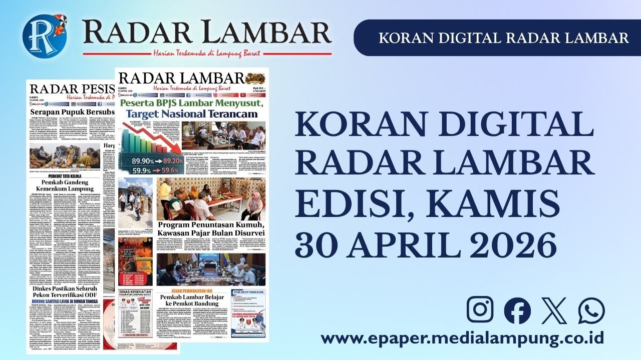Epaper Radar Lambar Edisi 30 April 2026