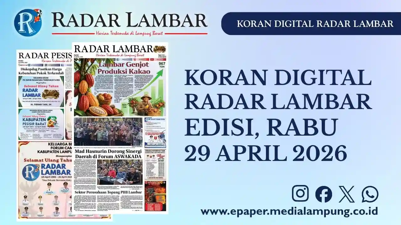 Epaper Radar Lambar Edisi 29 April 2026