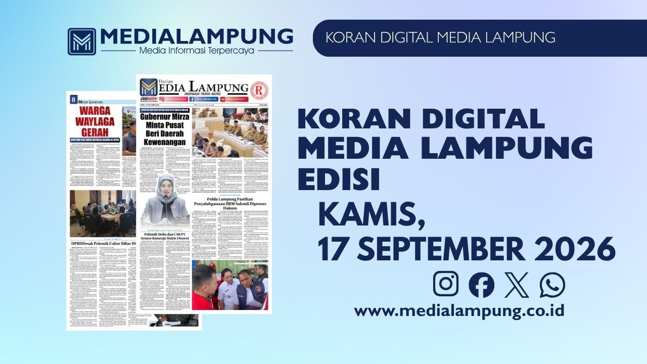 Epaper Media Lampung Edisi 17 September 2026