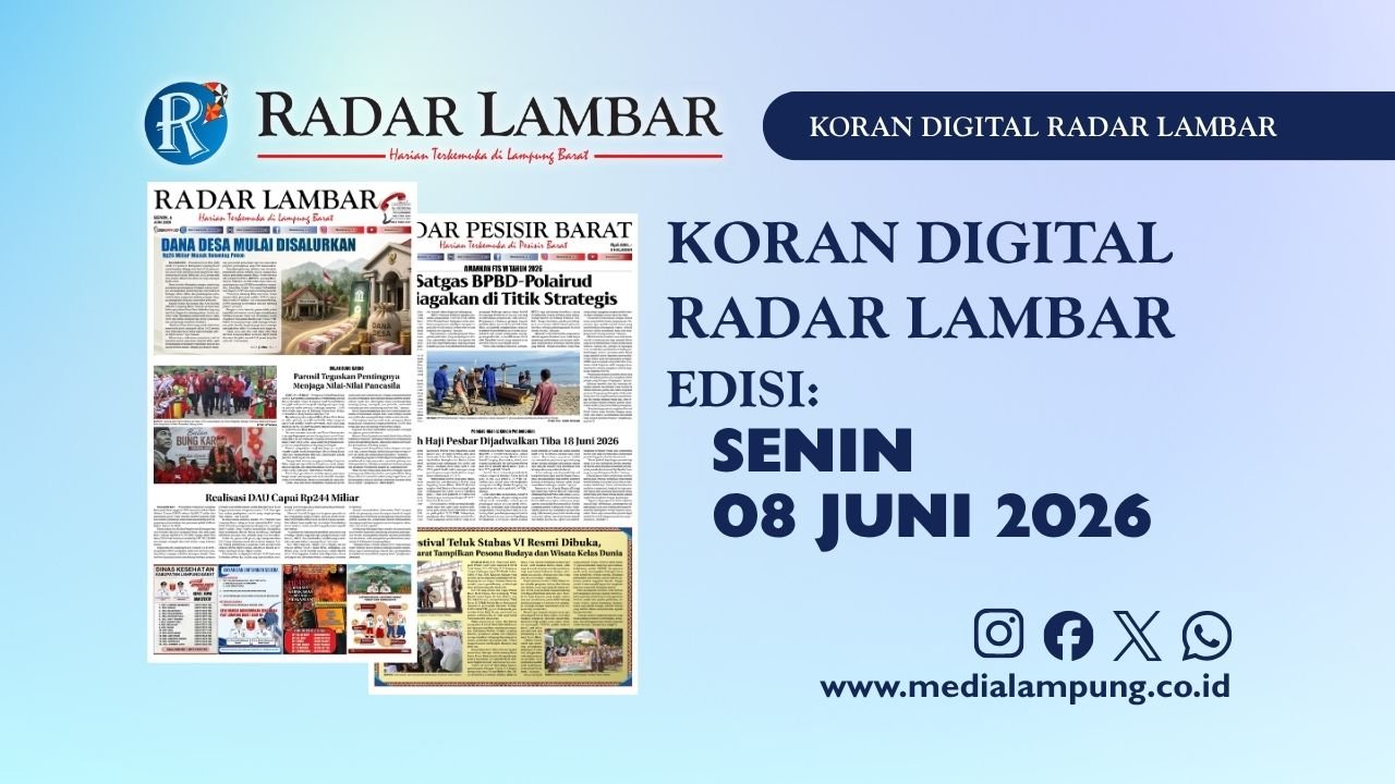 Epaper Radar Lambar Edisi 8 Juni 2026