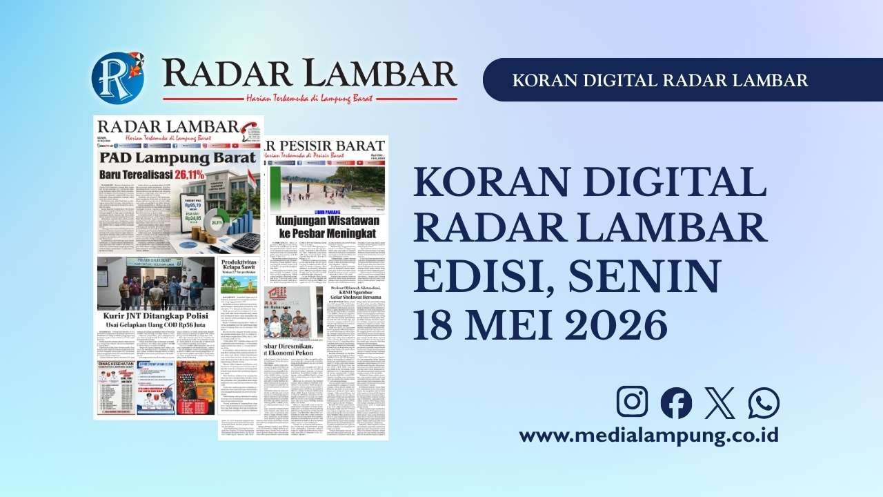 Epaper Radar Lambar Edisi 18 Mei 2026