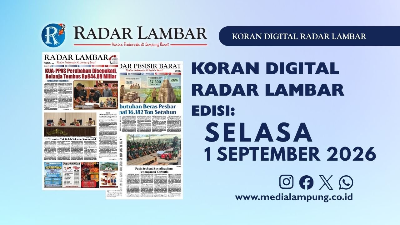 Epaper Radar Lambar Edisi 1 September 2026