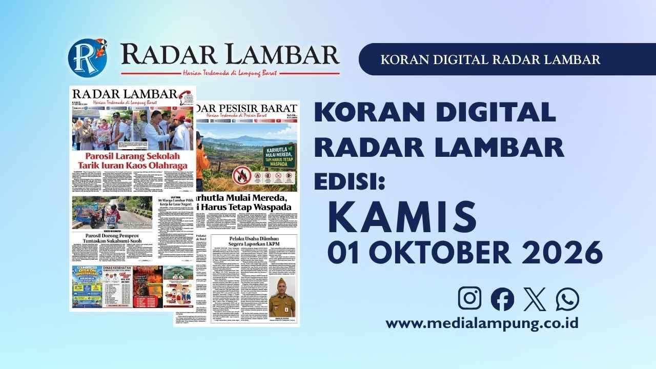 Epaper Radar Lambar Edisi 1 Oktober 2026
