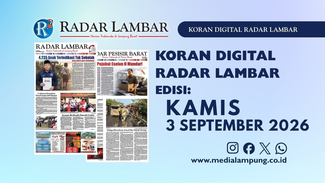 Epaper Radar Lambar Edisi 3 September 2026