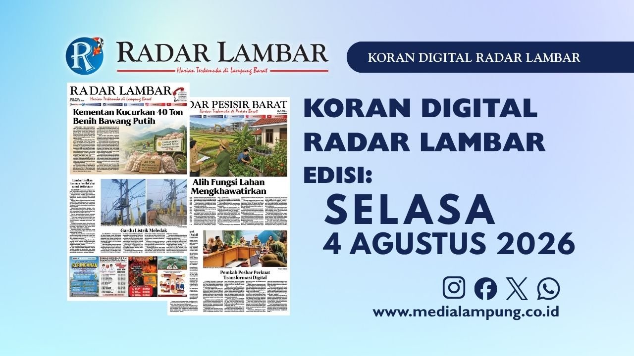 Epaper Radar Lambar Edisi 4 Agustus 2026