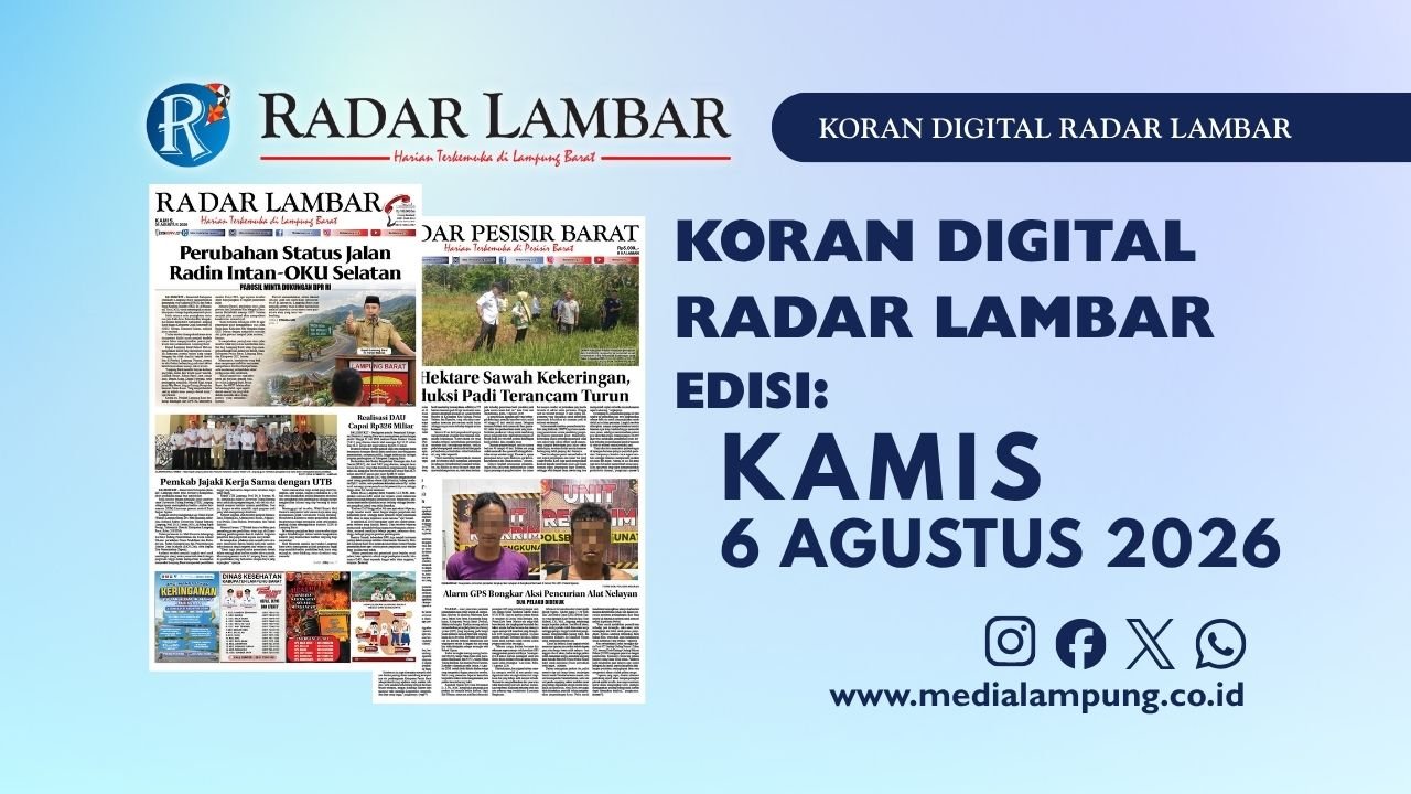 Epaper Radar Lambar Edisi 6 Agustus 2026