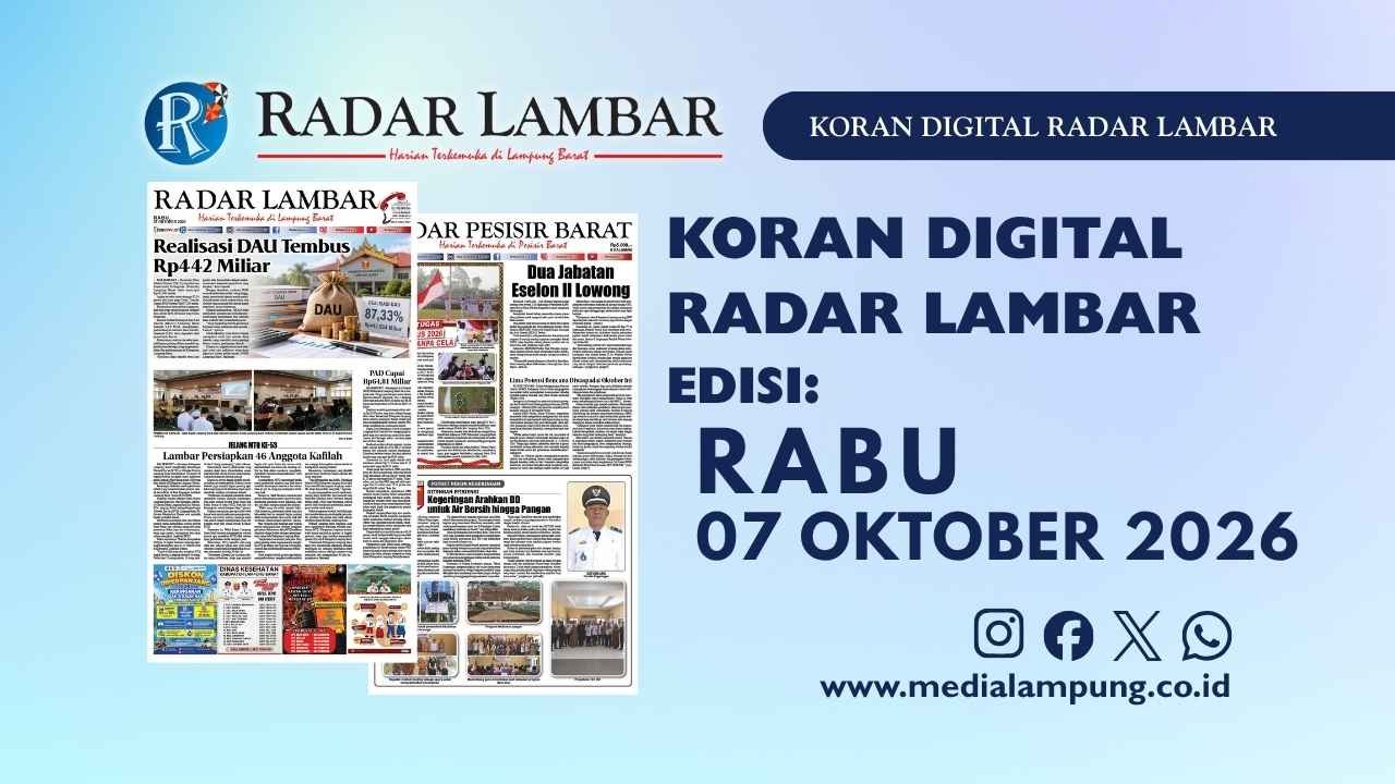Epaper Radar Lambar Edisi 7 Oktober 2026