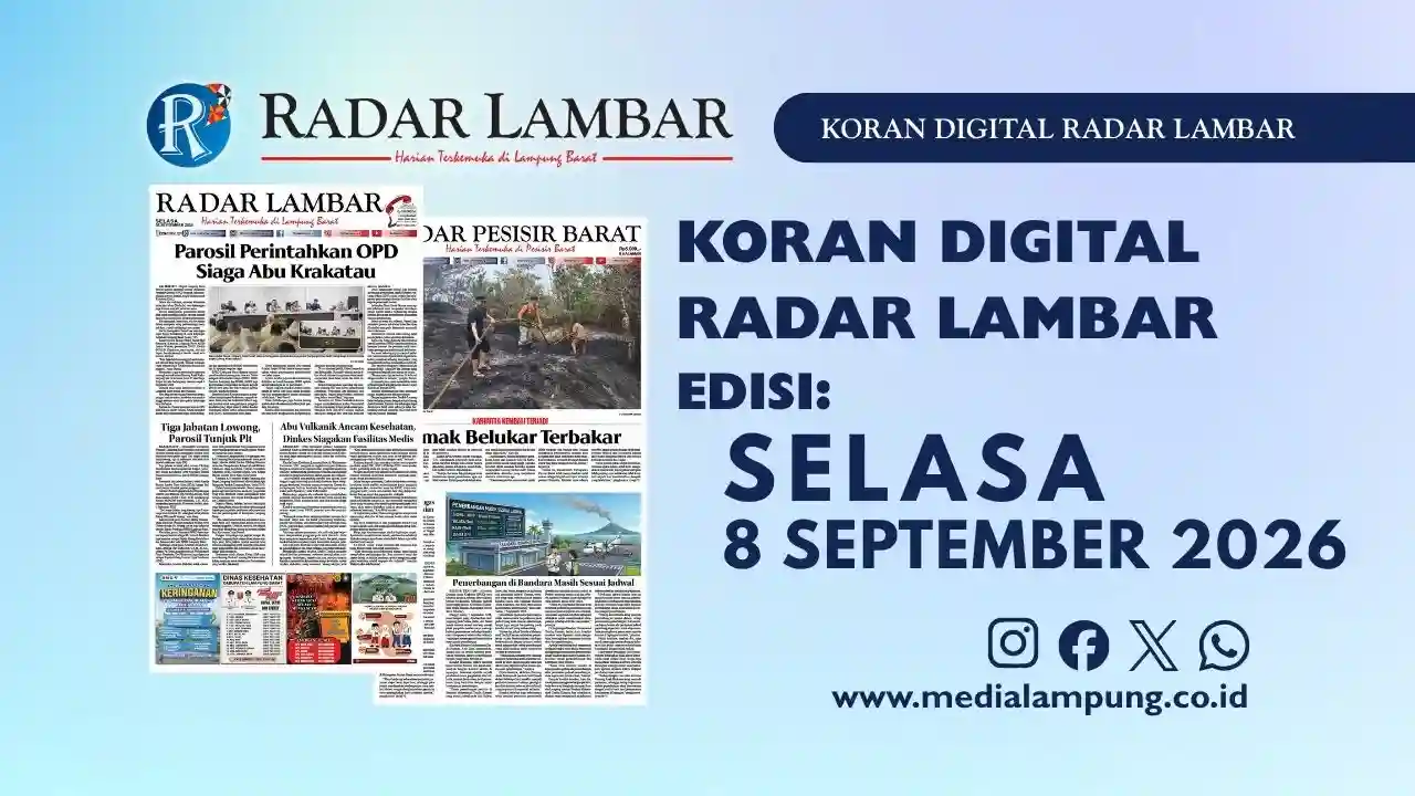 Epaper Radar Lambar Edisi 8 September 2026