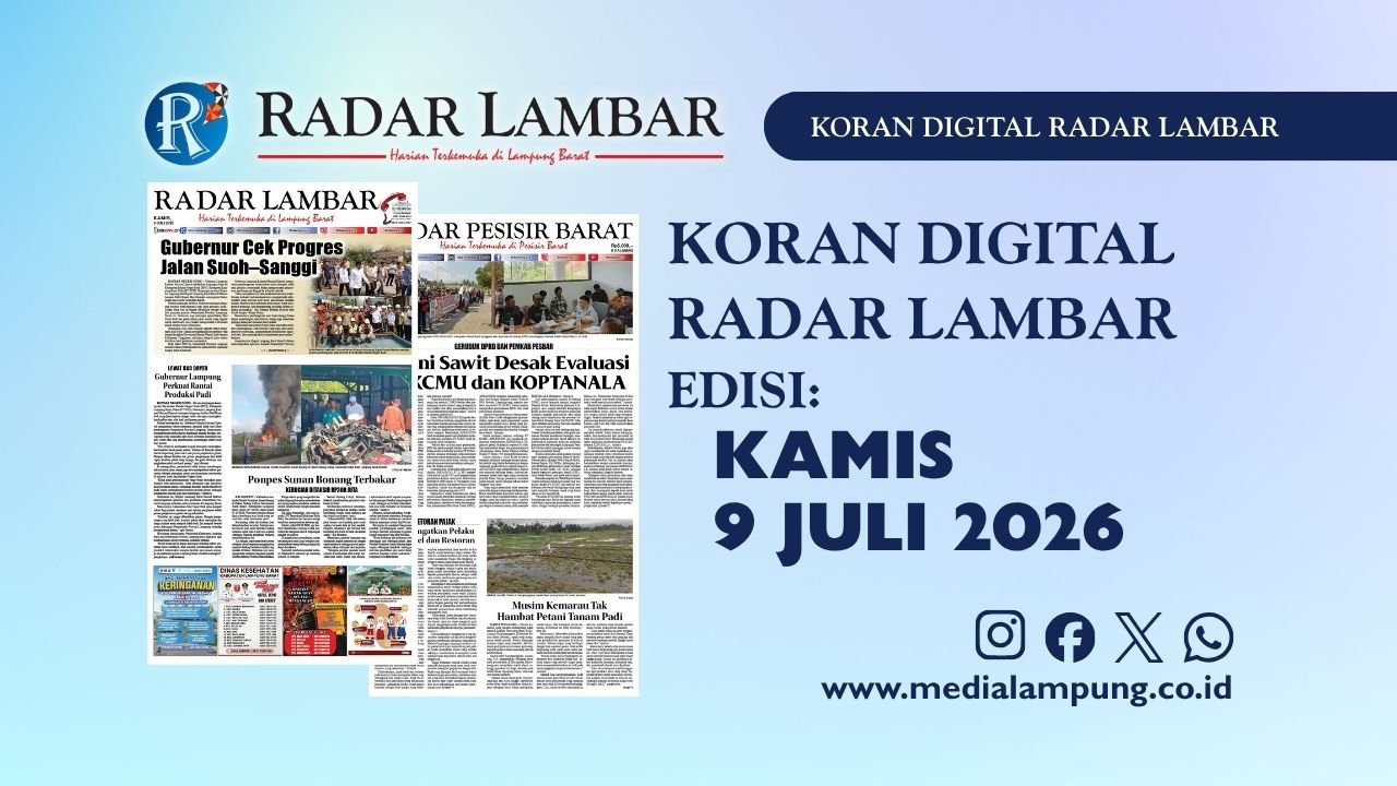 Epaper Radar Lambar Edisi 9 Juli 2026