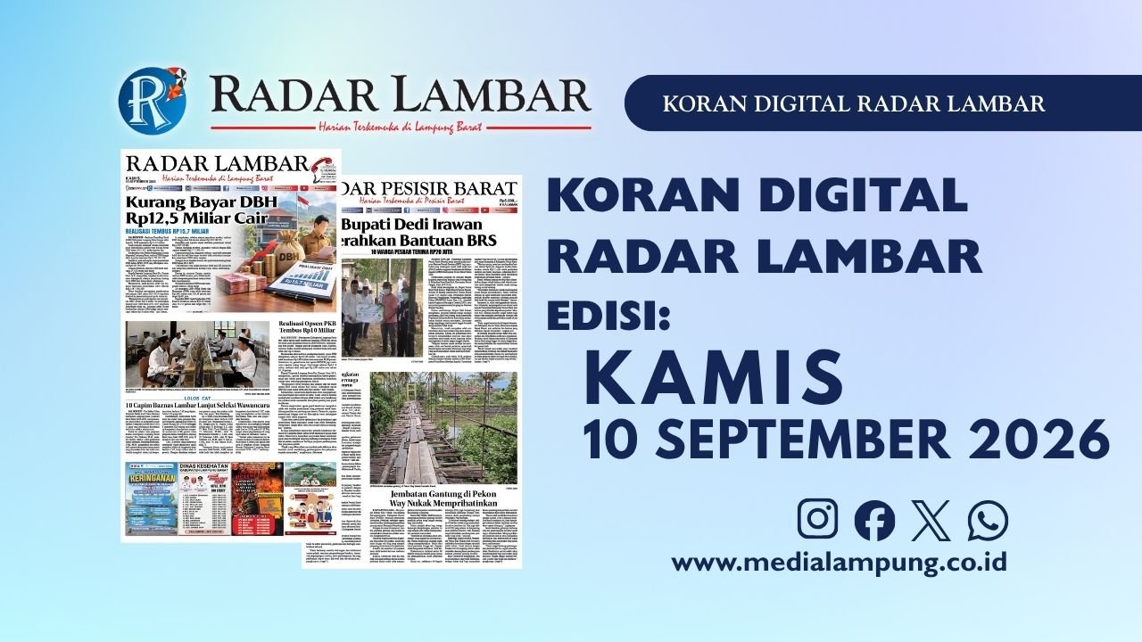Epaper Radar Lambar Edisi 10 September 2026