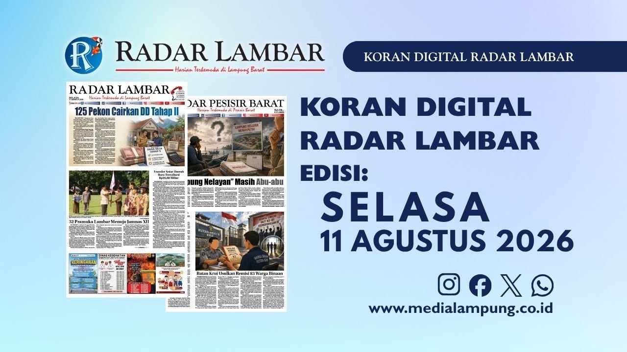 Epaper Radar Lambar Edisi 11 Agustus 2026