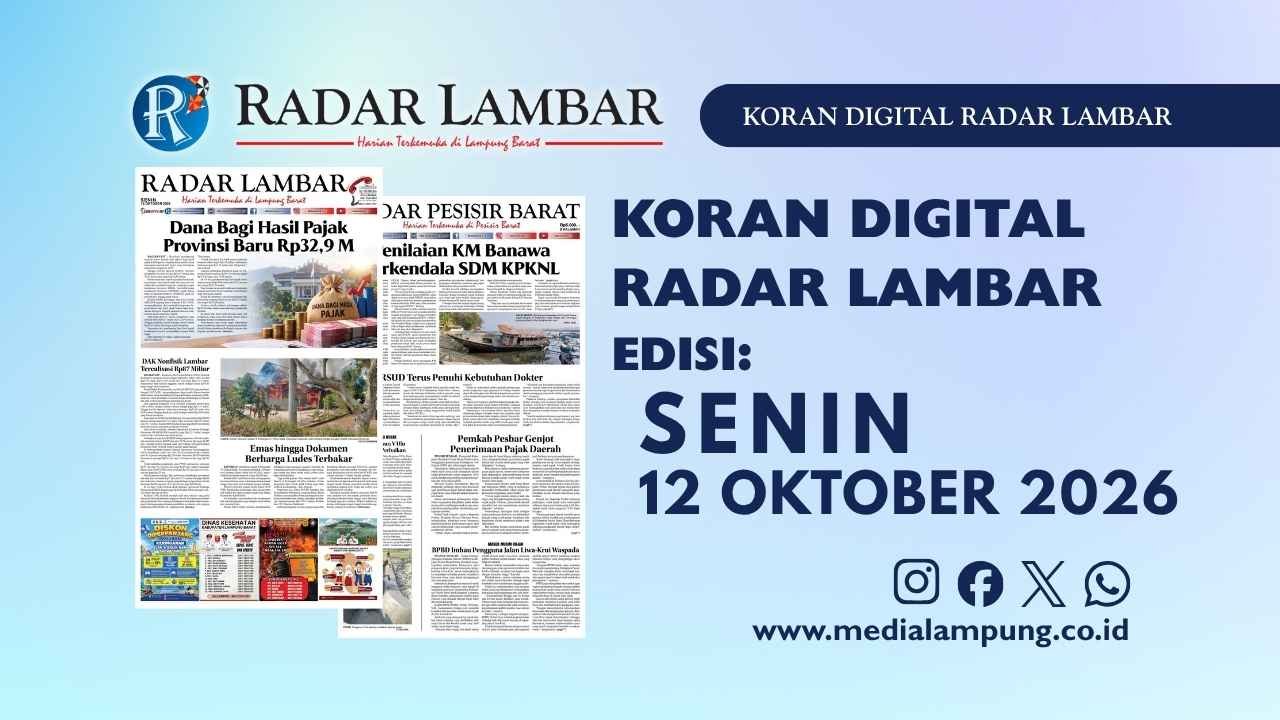 Epaper Radar Lambar Edisi 12 Oktober 2026