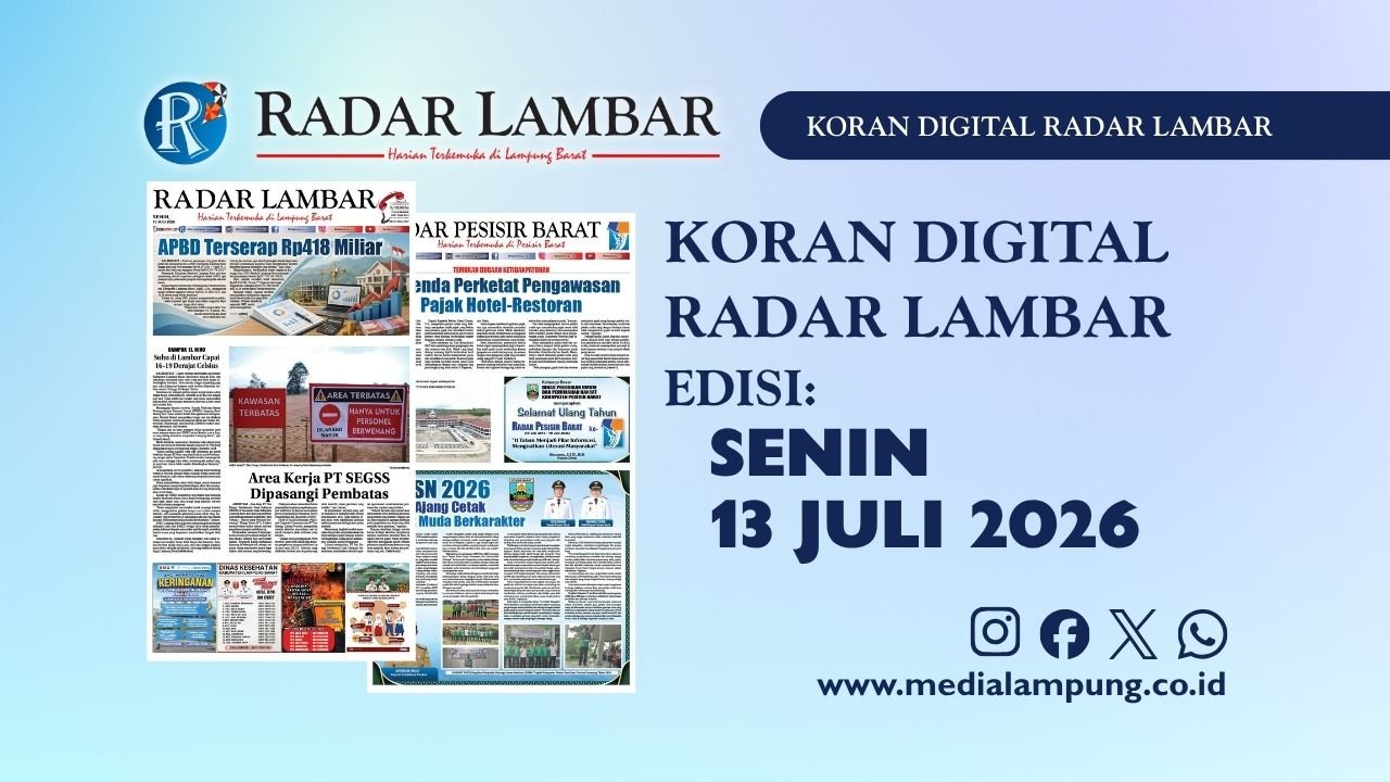 Epaper Radar Lambar Edisi 13 Juli 2026