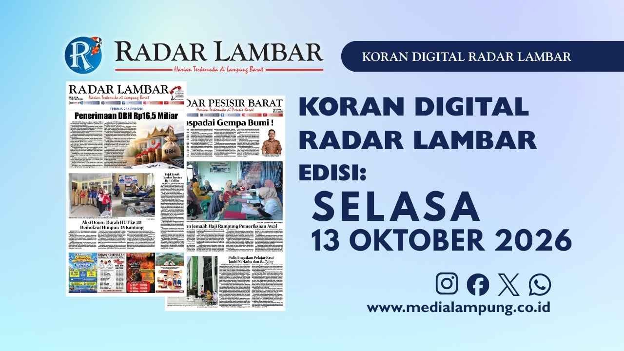 Epaper Radar Lambar Edisi 13 Oktober 2026