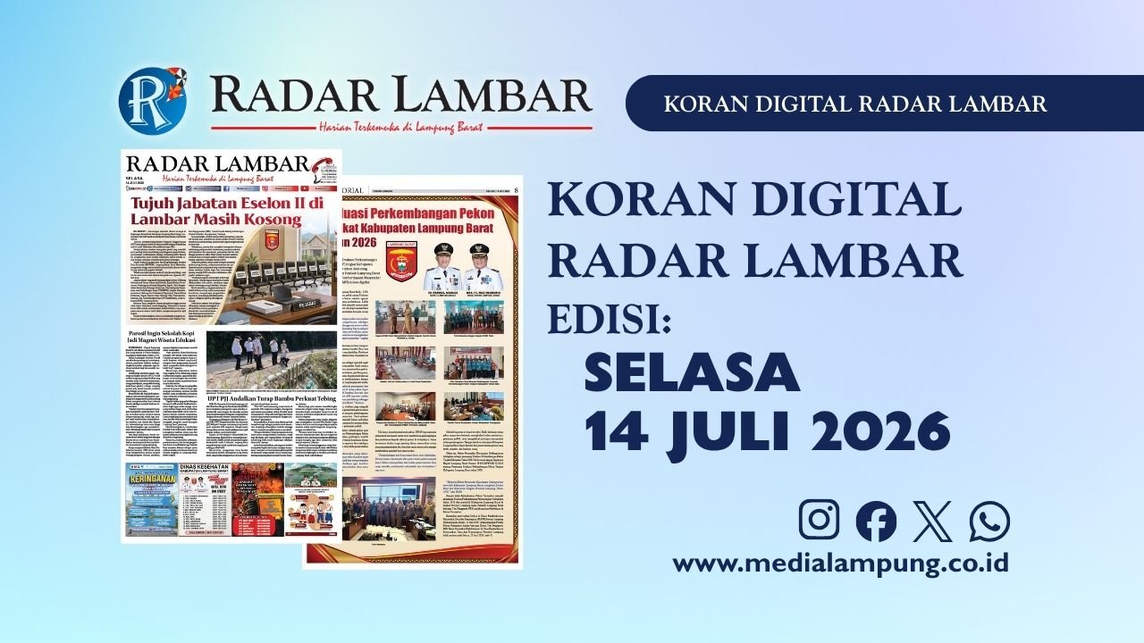 Epaper Radar Lambar Edisi 14 Juli 2026