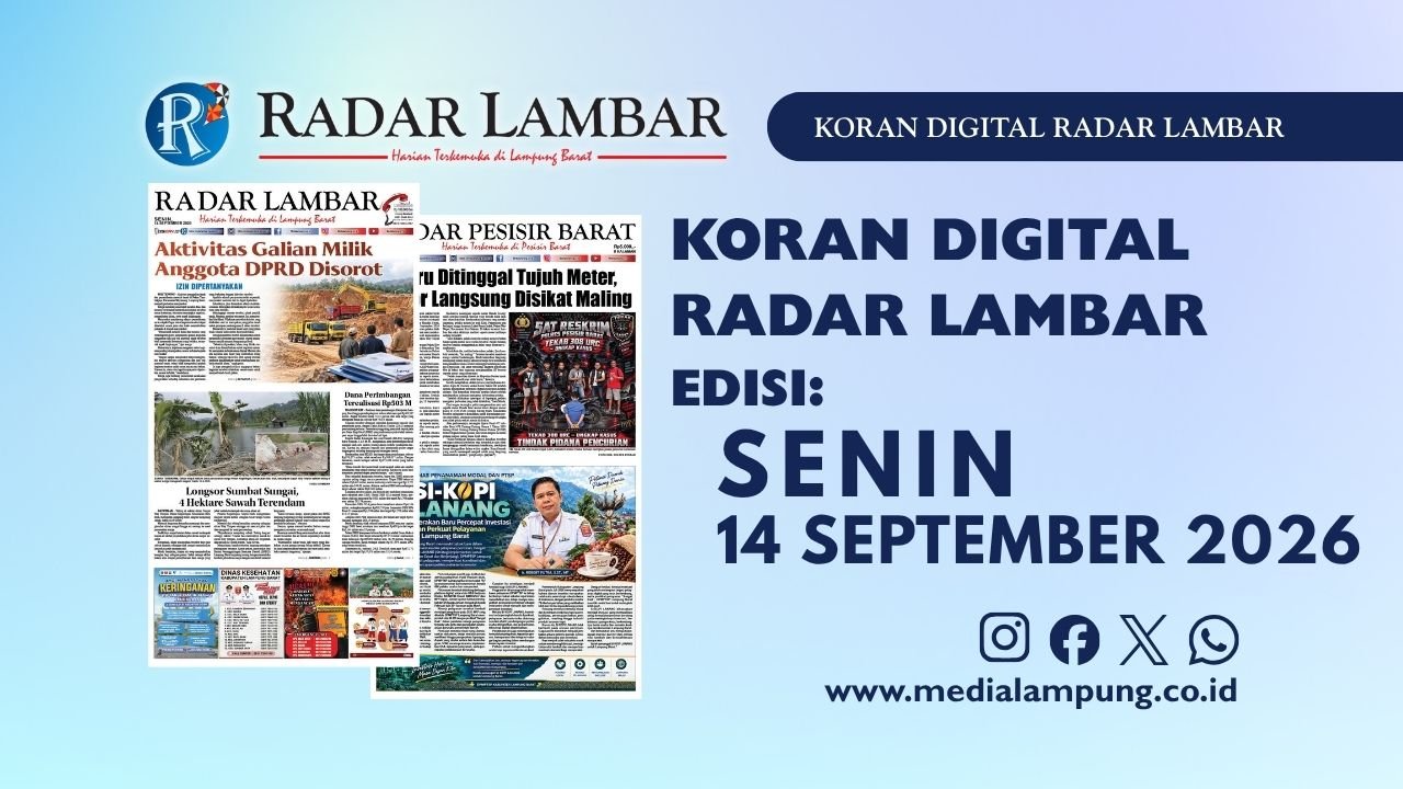 Epaper Radar Lambar Edisi 14 September 2026