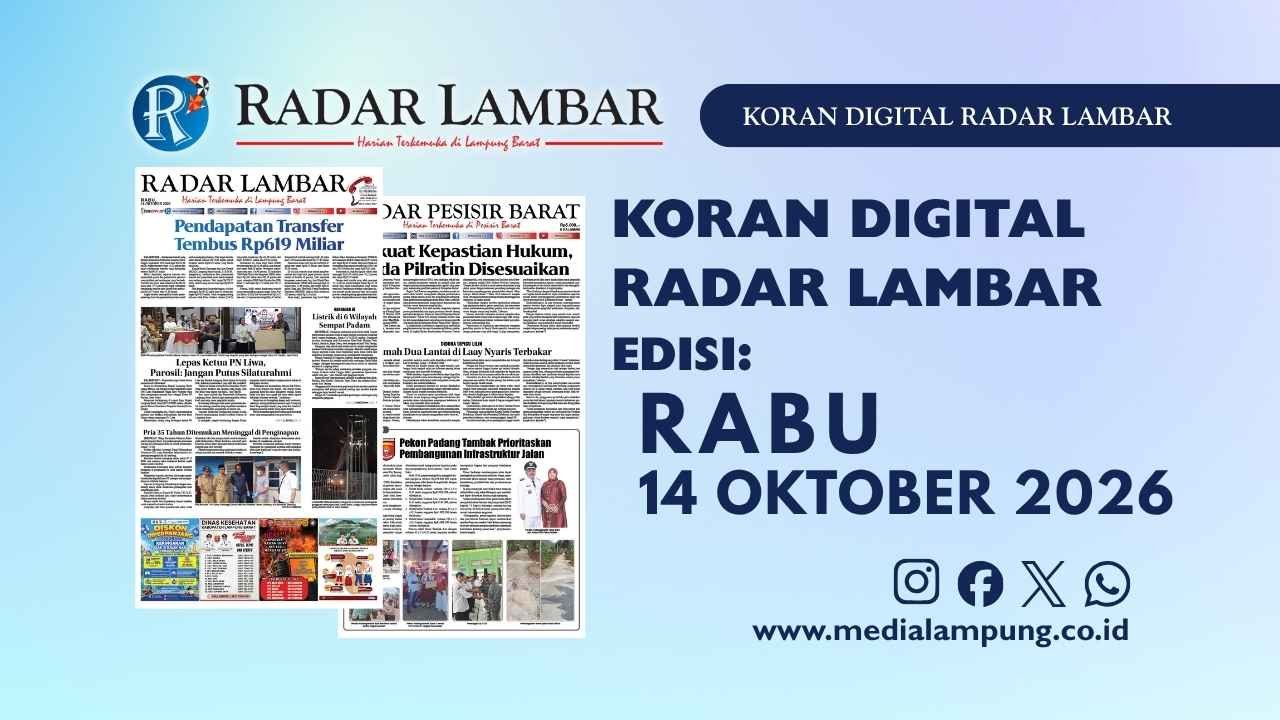 Epaper Radar Lambar Edisi 14 Oktober 2026