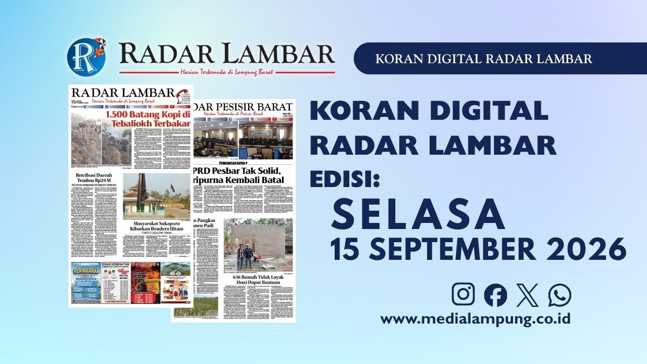 Epaper Radar Lambar Edisi 15 September 2026
