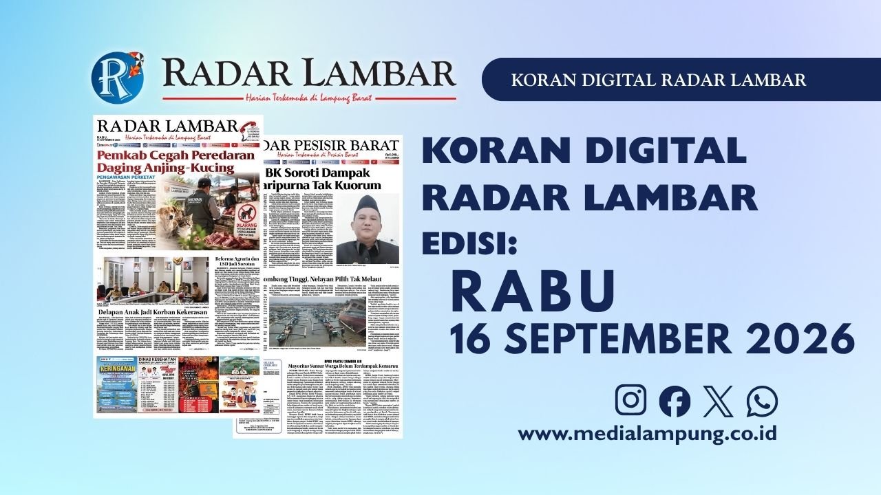 Epaper Radar Lambar Edisi 16 September 2026