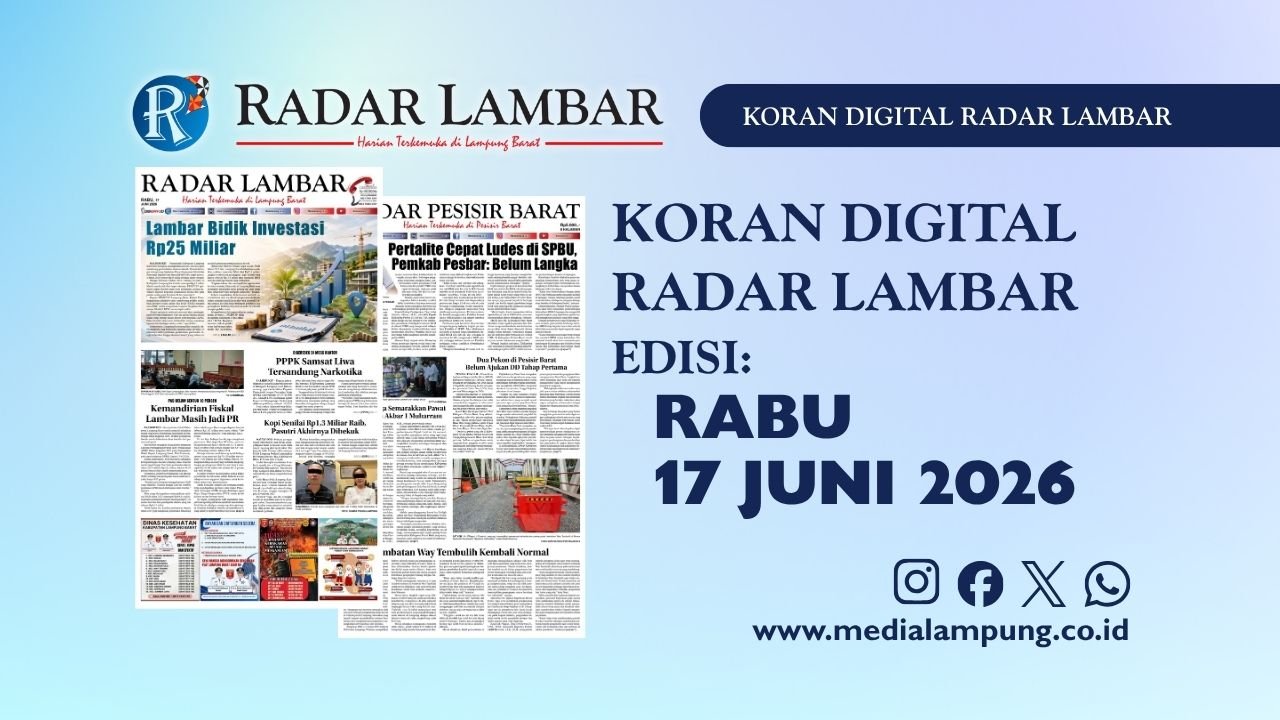 Epaper Radar Lambar Edisi 17 Juni 2026