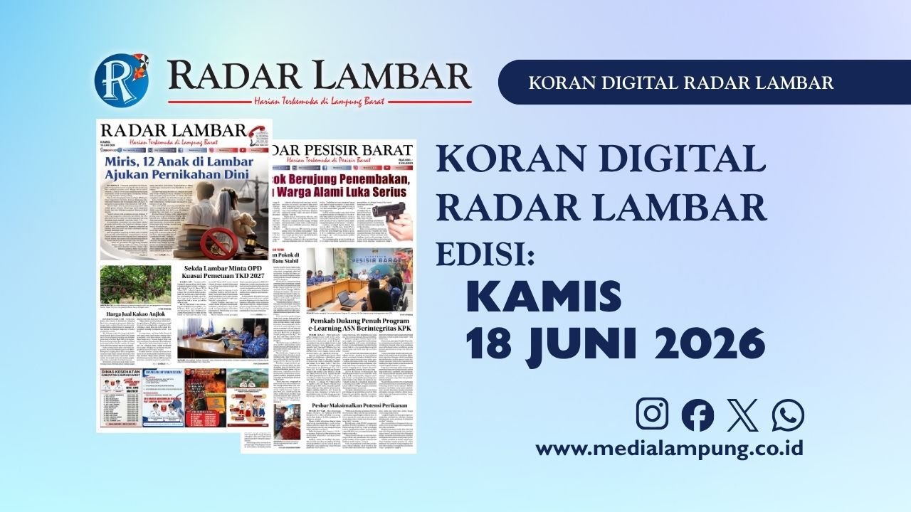 Epaper Radar Lambar Edisi 18 Juni 2026