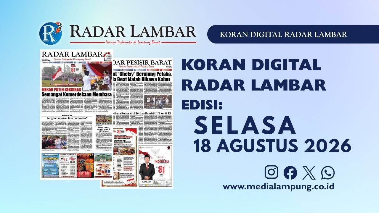 Epaper Radar Lambar Edisi 18 Agustus 2026