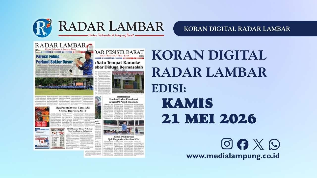 Epaper Radar Lambar Edisi 21 Mei 2026
