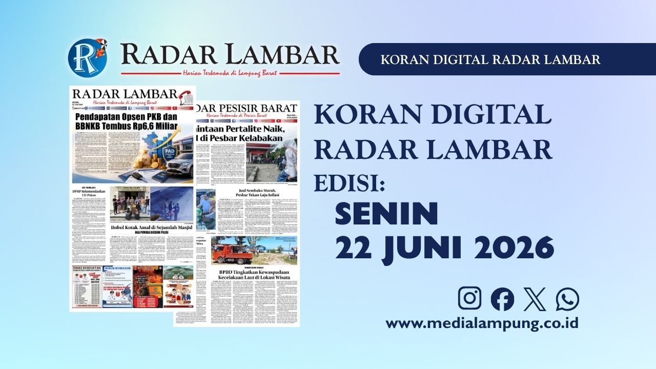 Epaper Radar Lambar Edisi 22 Juni 2026