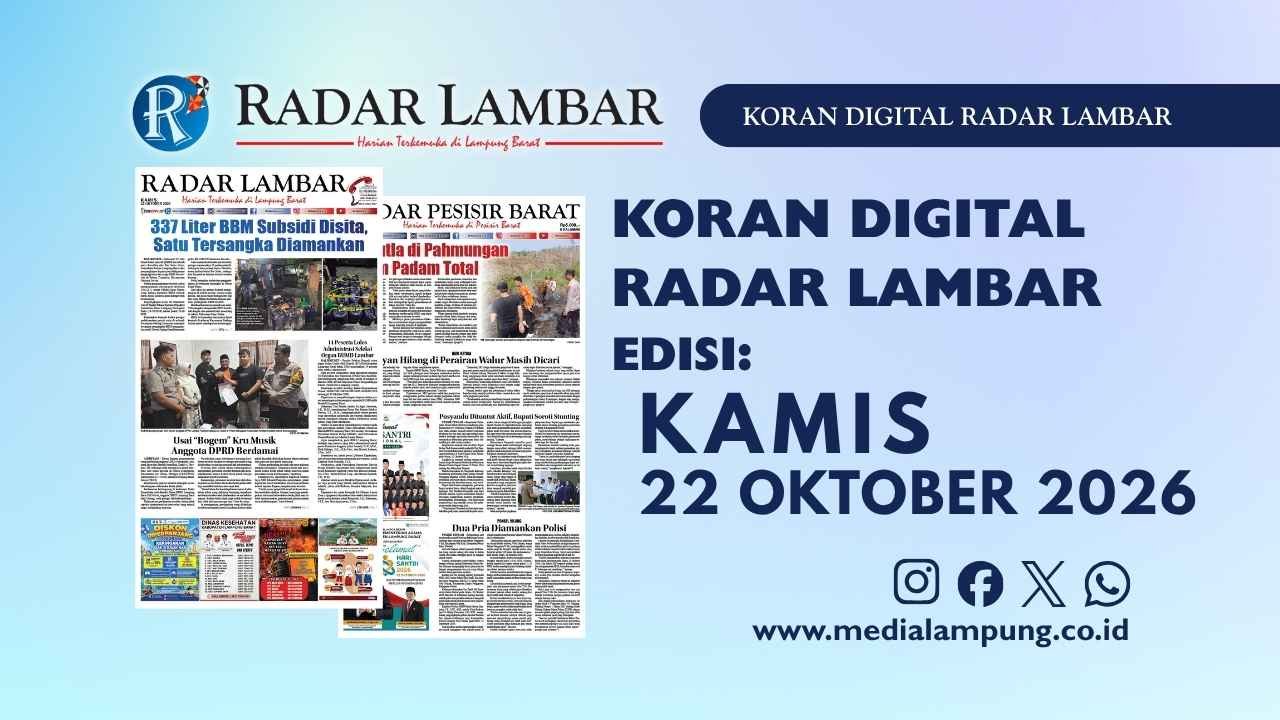 Epaper Radar Lambar Edisi 22 Oktober 2026