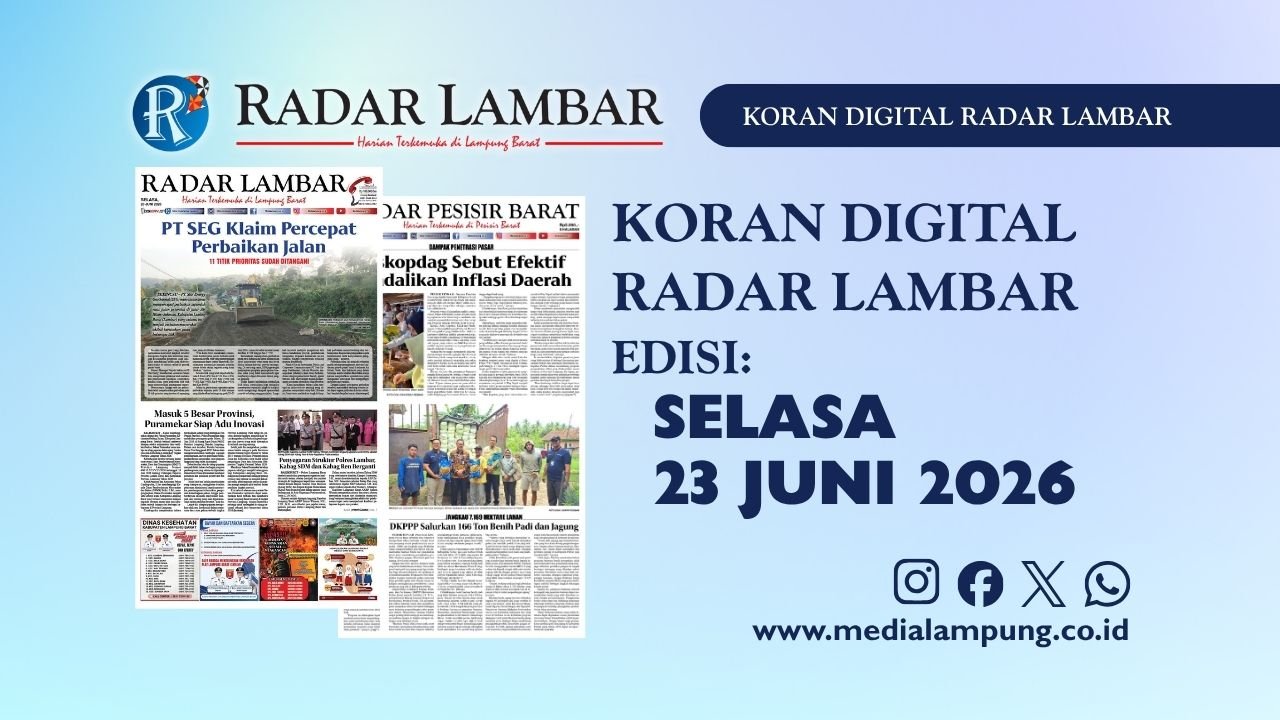 Epaper Radar Lambar Edisi 23 Juni 2026