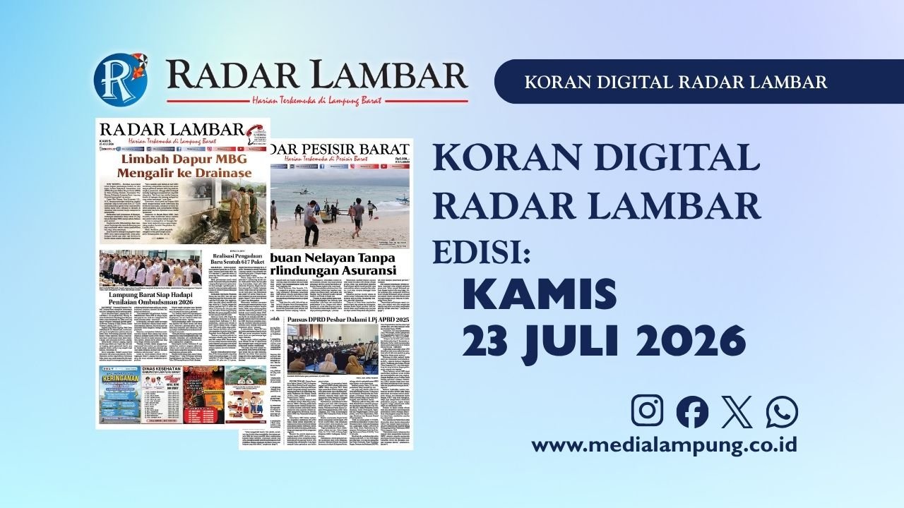Epaper Radar Lambar Edisi 23 Juli 2026