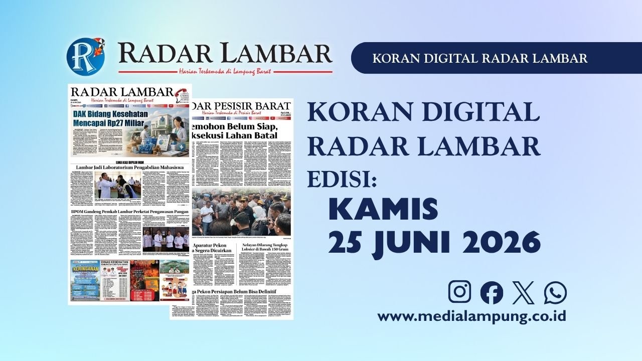 Epaper Radar Lambar Edisi 25 Juni 2026
