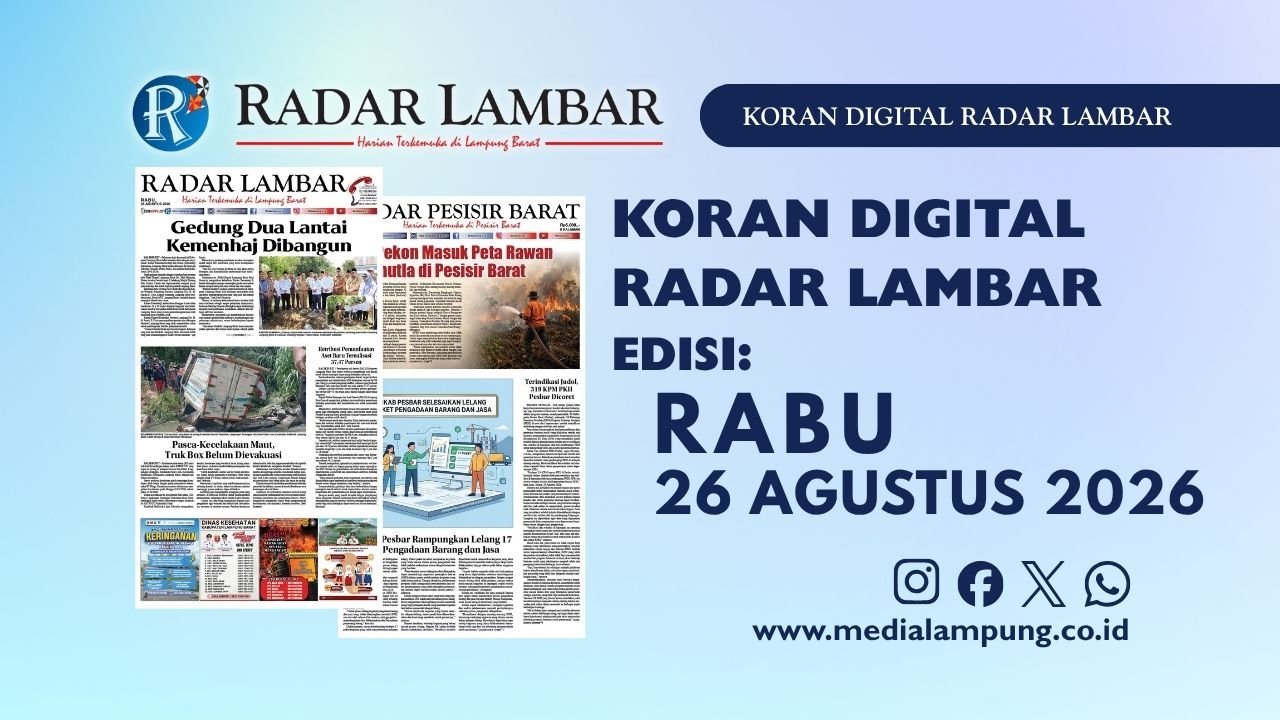 Epaper Radar Lambar Edisi 26 Agustus 2026