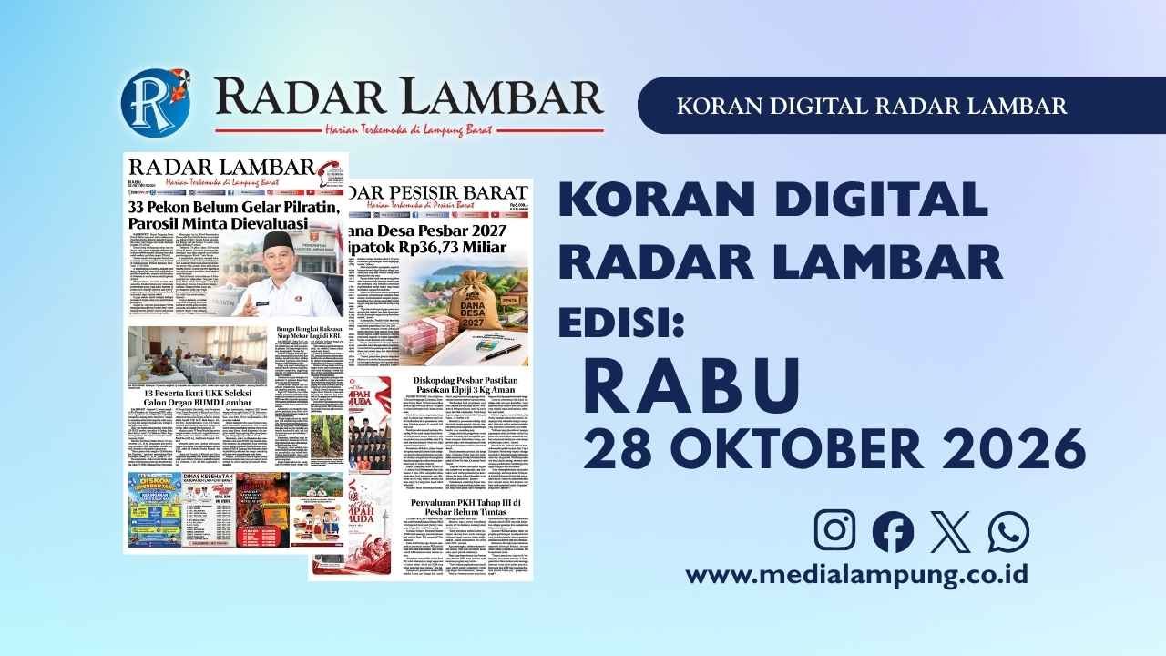 Epaper Radar Lambar Edisi 28 Oktober 2026