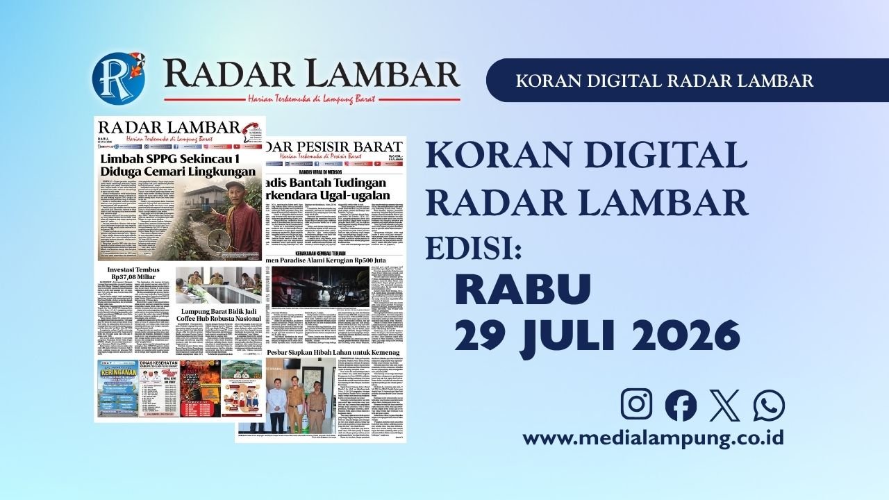 Epaper Radar Lambar Edisi 29 Juli 2026