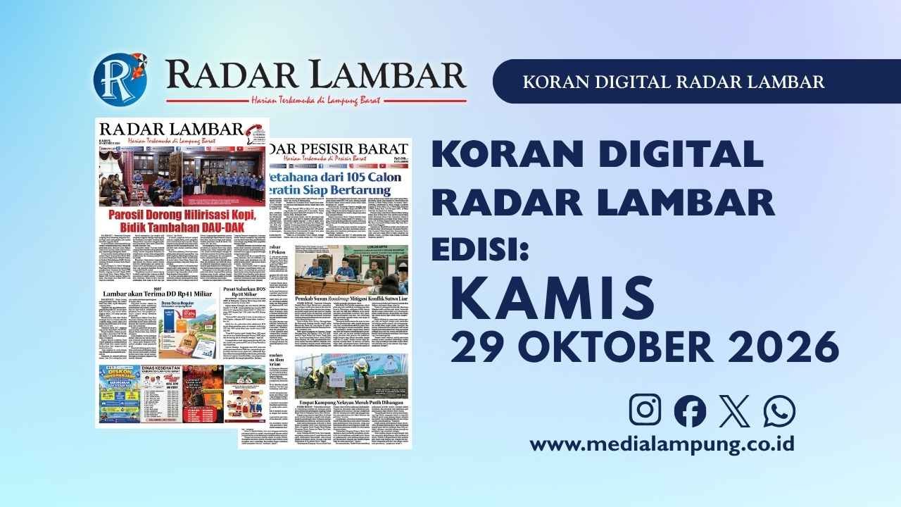 Epaper Radar Lambar Edisi 29 Oktober 2026