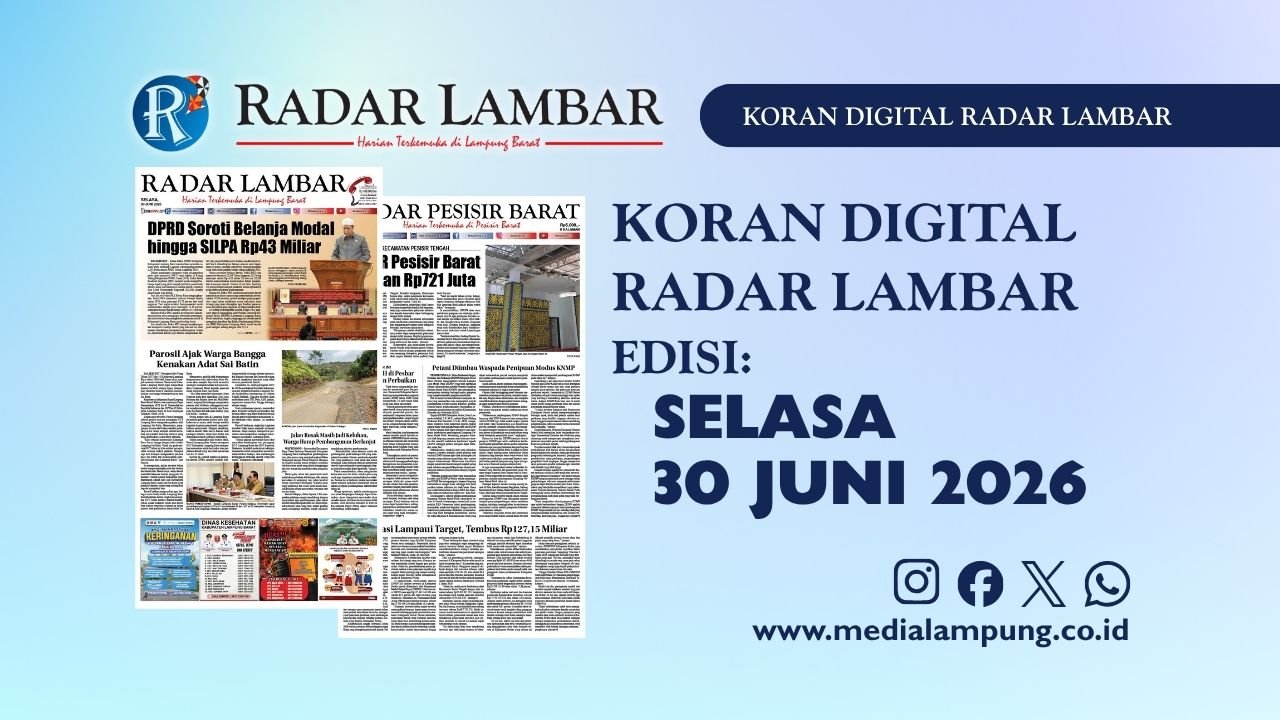 Epaper Radar Lambar Edisi 30 Juni 2026