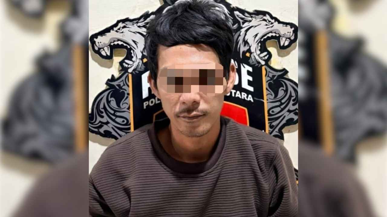 Polres Lampung Utara Amankan Pria Bawa Dua Badik Usai Ribut di Konter Ponsel