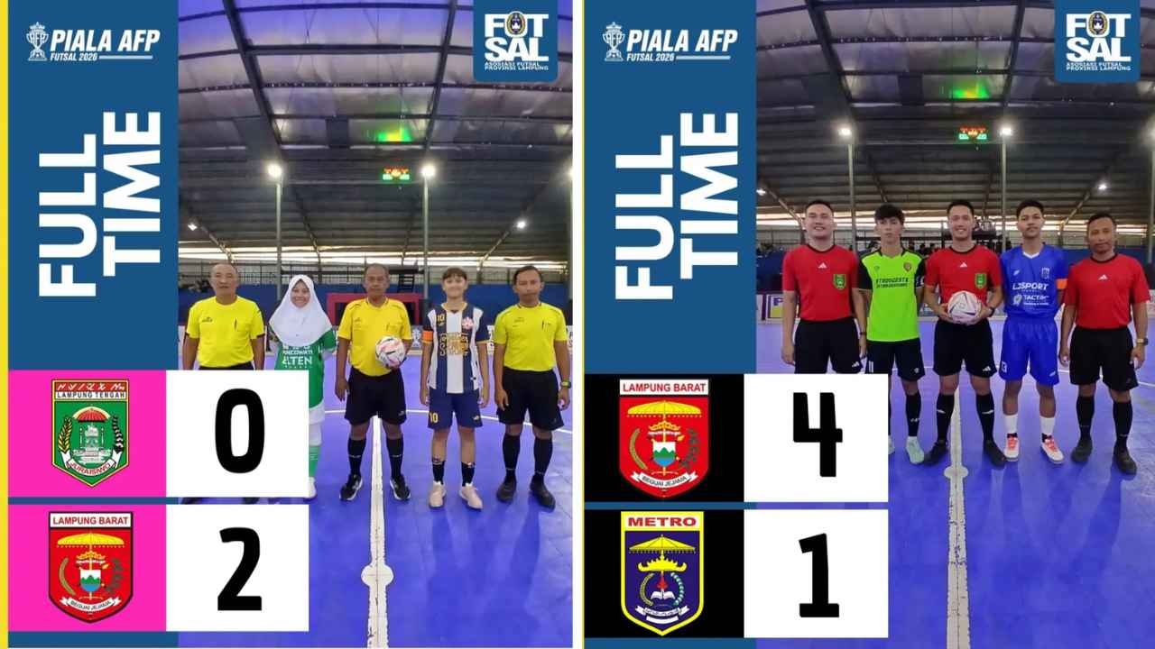 Futsal Lampung Barat Gemilang di Piala AFP Lampung 2026, Putra dan Putri Raih Kemenangan