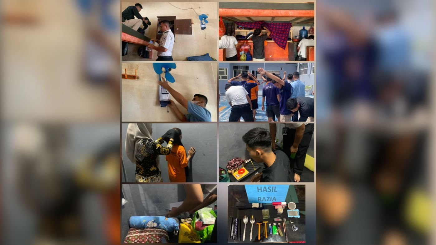 Rutan Krui Razia Dua Kamar, 35 Barang Diamankan Petugas
