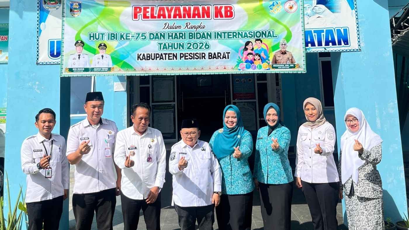 HUT IBI ke-75, Pemkab Pesisir Barat Gelar Pelayanan KB Gratis di Seluruh Puskesmas