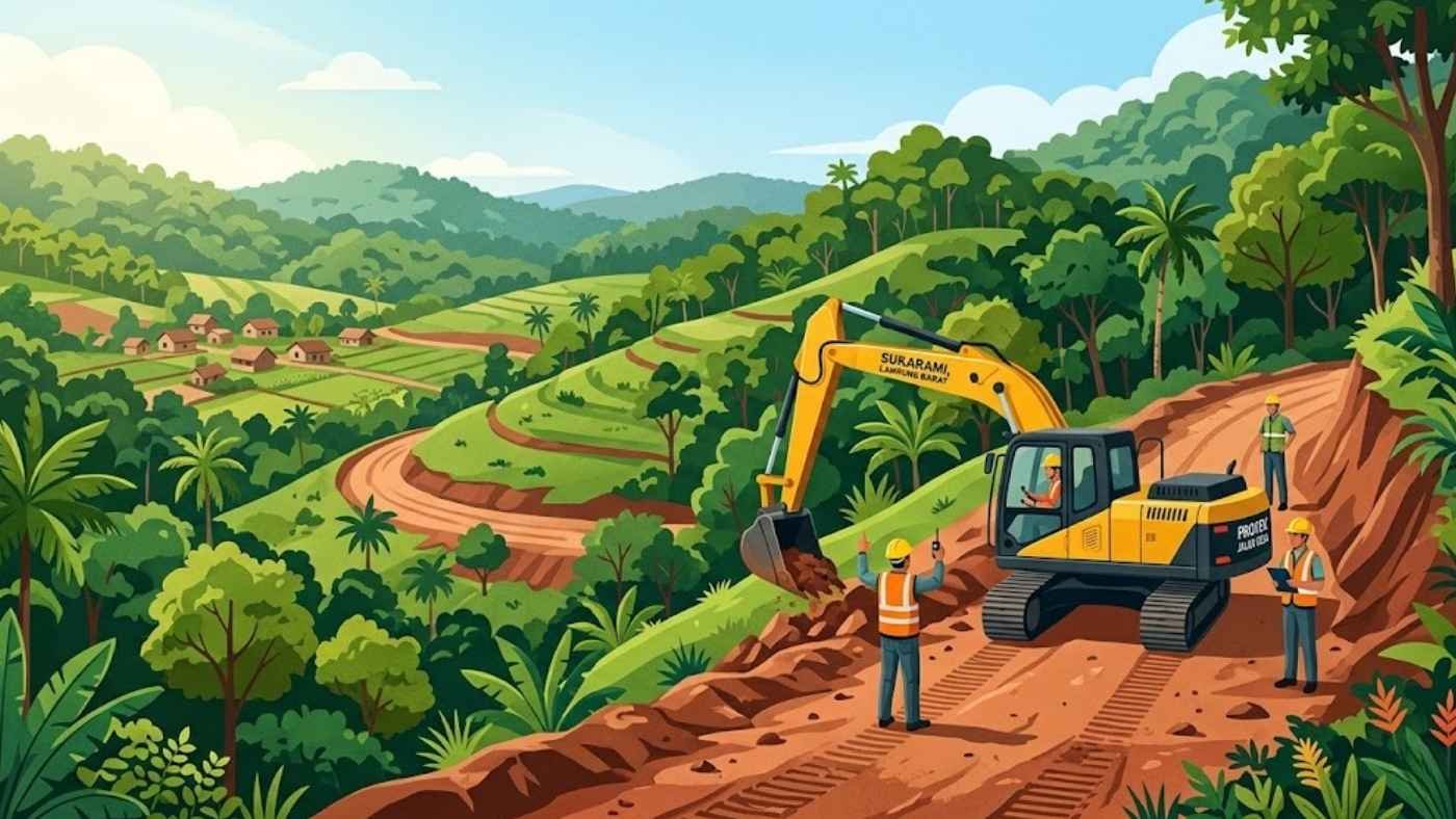 Infrastruktur Digenjot, Jalan Baru di Belalau Permudah Distribusi Hasil Tani