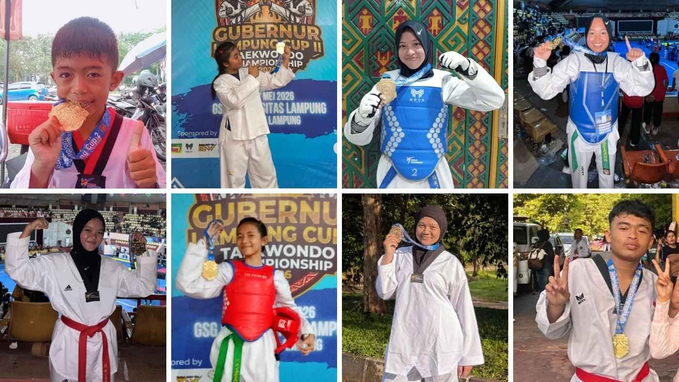 Atlet Taekwondo Lampung Barat Dominasi Gubernur Cup II Championship 2026