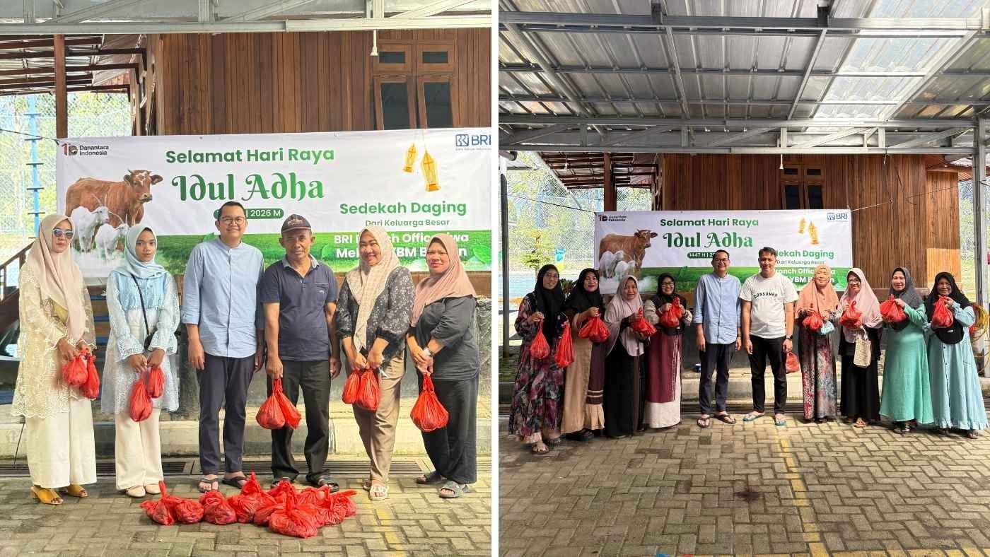 BRI BO Liwa Salurkan 105 Paket Daging Kurban untuk Warga Lampung Barat