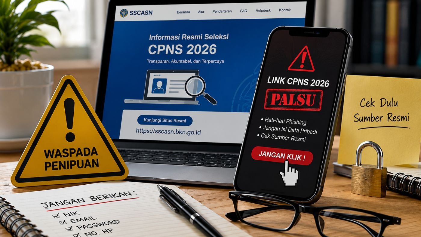 Waspada Link CPNS 2026 Palsu, BKD Lampung Selatan Ingatkan Risiko Pencurian Data