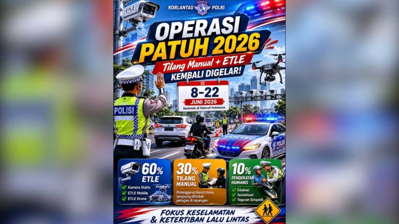 Operasi Patuh 2026 Digelar Dua Pekan, Motor Bodong Jadi Sasaran Penindakan