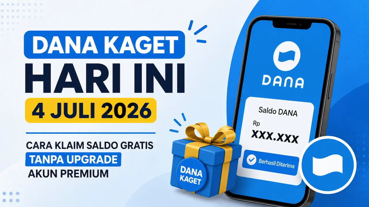 Link DANA Kaget 4 Juli 2026: Cara Klaim Saldo Gratis Tanpa Upgrade Akun Premium