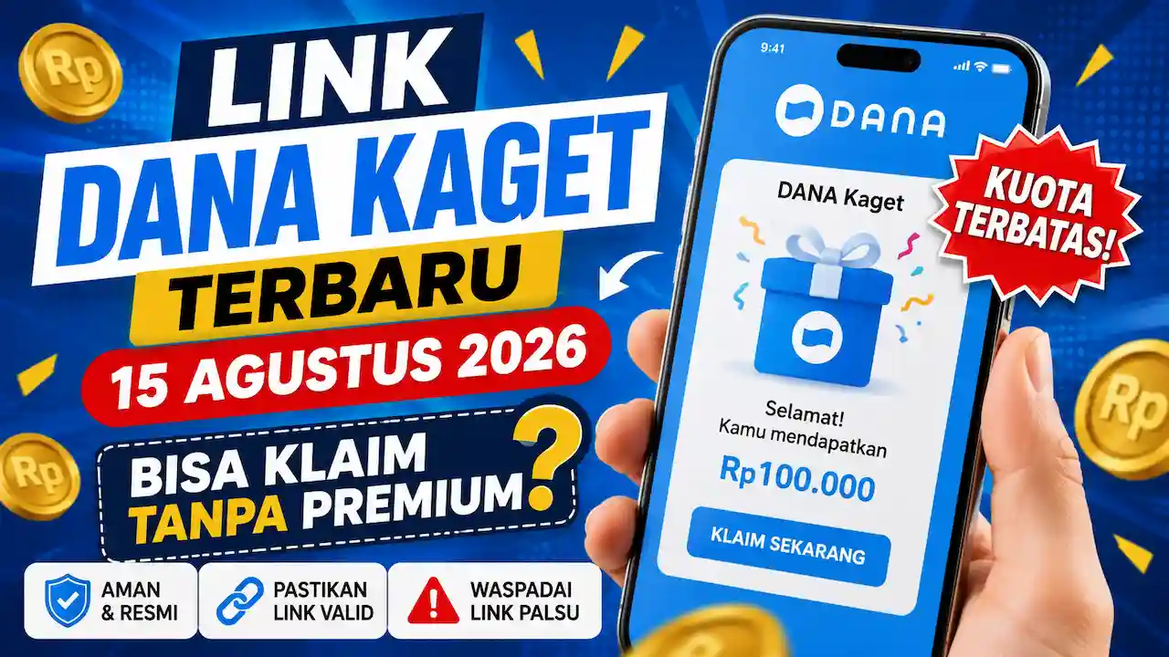 DANA Kaget Terbaru 15 Agustus 2026, Waspadai Tautan Palsu yang Minta OTP